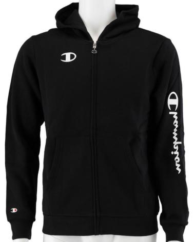 FELPA CON CAPPUCCIO CHAMPION NERA - MODELLO 305359-KK001 NEGRA