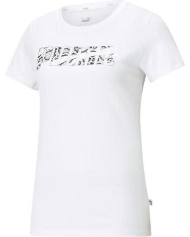 T-SHIRT PUMA BIANCA STAMPA LEOPARDO MODELLO 585736-52 BLANCO