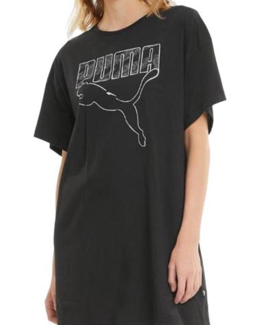 ROBE PUMA COTON NOIR MODÈLE 585837-01 NEGRO