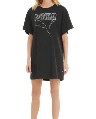 ROBE PUMA COTON NOIR MODÈLE 585837-01 NEGRO