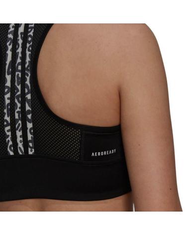 ADIDAS TOP ESPORTIVO ESTAMPA LEOPARDO GS6339 PRETO BRANCO NEGRO BLANCO