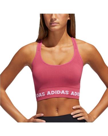 ADIDAS BRASSIÈRE DE SPORT ROSE AVEC BANDE LOGO BLANC ROSA