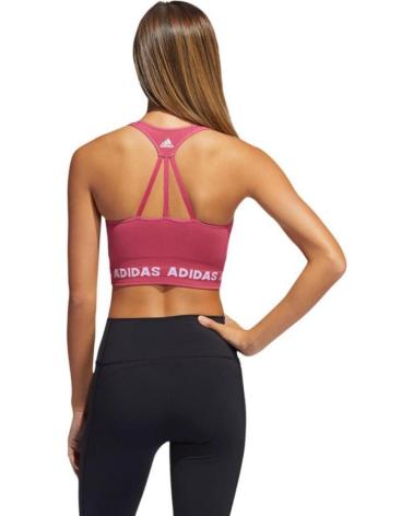 ADIDAS BRASSIÈRE DE SPORT ROSE AVEC BANDE LOGO BLANC ROSA