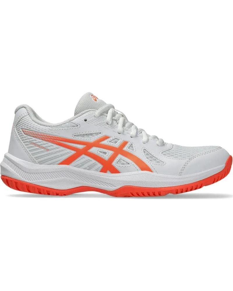SCARPE ASICS UPCOURT 6 PALLAMANO PALLAVOLO BADMINTON BIANCHE BLANCO