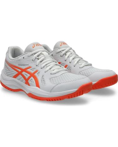 SCARPE ASICS UPCOURT 6 PALLAMANO PALLAVOLO BADMINTON BIANCHE BLANCO