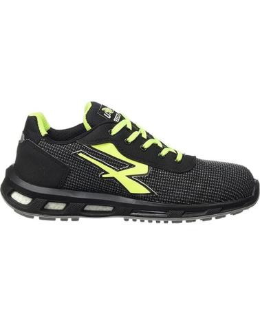 U-POWER PRIME SAPATOS DE SEGURANÇA PRETOS COM DETALHES NEON NEGRO
