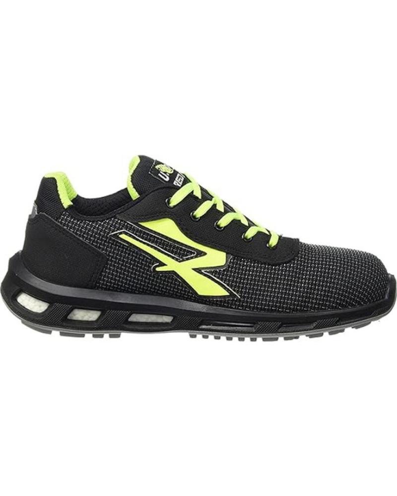 U-POWER PRIME SAPATOS DE SEGURANÇA PRETOS COM DETALHES NEON NEGRO