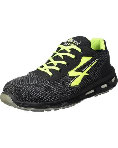 U-POWER PRIME SAPATOS DE SEGURANÇA PRETOS COM DETALHES NEON NEGRO