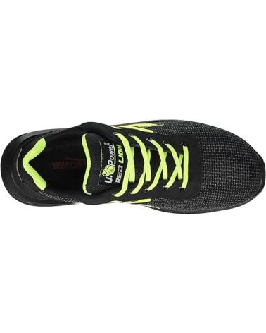 U-POWER PRIME SAPATOS DE SEGURANÇA PRETOS COM DETALHES NEON NEGRO