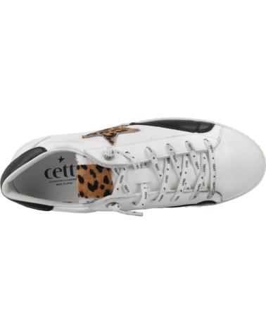 SAPATILHAS CETTI C1342SRA INV26 BRANCAS COM ESTRELA ANIMAL PRINT BLANCO