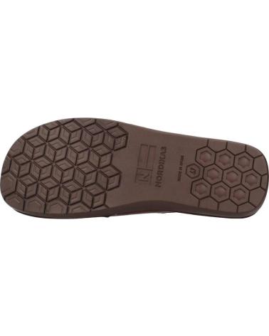 ZAPATILLAS DE CASA NORDIKAS 8976N MARRÓN CASTAÑO CASTANO