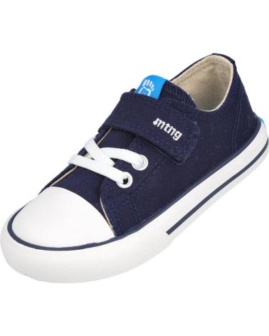 MTNG BLUE BAREFOOT SNEAKERS WITH HOOK-AND-LOOP CLOSURE AZUL