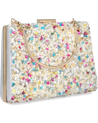 L&R SHOES HANDBAG LR SHOES ACCESORIOS MULTICOLOR BEIGE PLATA