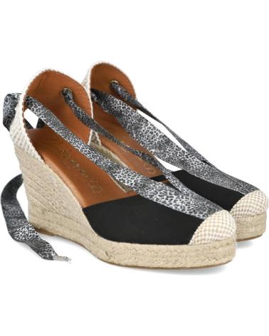 CABRERA 90-7 KEIL-ESPADRILLES SCHWARZ NEGRO