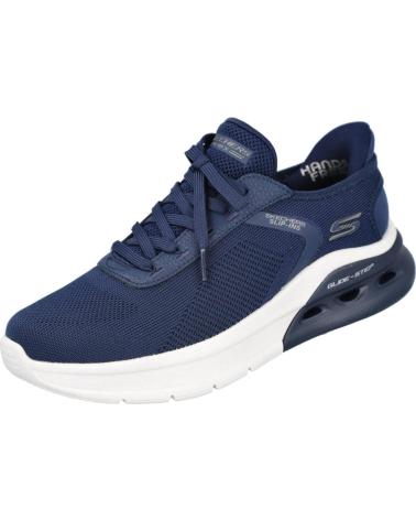 SAPATILHAS SKECHERS SLIP-INS BOBS SPORT AR 118317 MARINHO PARA HOMEM MARINO