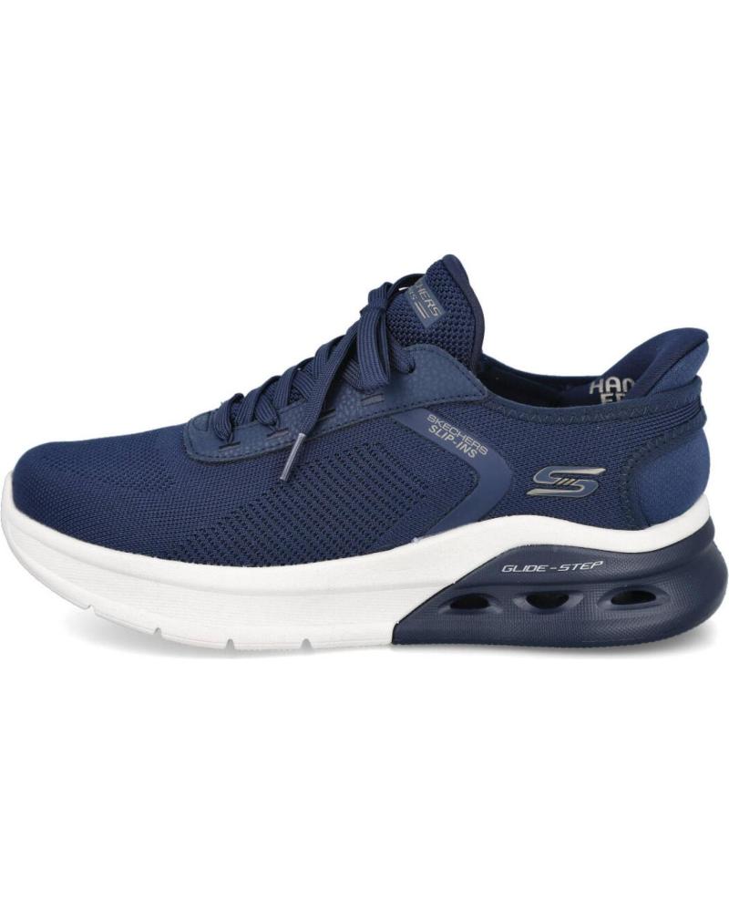 SAPATILHAS SKECHERS SLIP-INS BOBS SPORT AR 118317 MARINHO PARA HOMEM MARINO