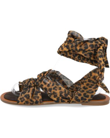 CORINA M5471 FLACHE SANDALEN MIT LEOPARDENMUSTER LEOPARDO