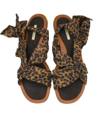 CORINA M5471 FLACHE SANDALEN MIT LEOPARDENMUSTER LEOPARDO