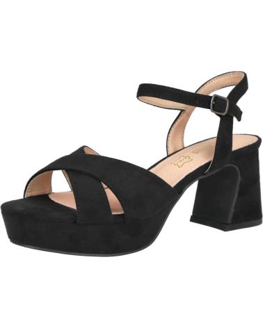 SANDÁLIAS DE SALTO L&R SHOES LR SHOES BL2592 PRETAS NEGRO