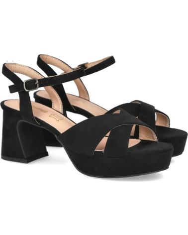 SANDÁLIAS DE SALTO L&R SHOES LR SHOES BL2592 PRETAS NEGRO