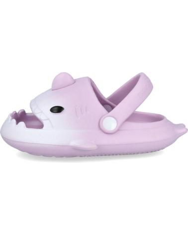 TAMANCOS DE PRAIA L&R SHOES SP10702 DESIGN TUBARÃO LAVANDA INFANTIL AZUL