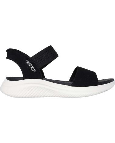 SANDALIAS DEPORTIVAS SKECHERS SLIP-INS ULTRA FLEX 119804 NEGRAS NEGRO