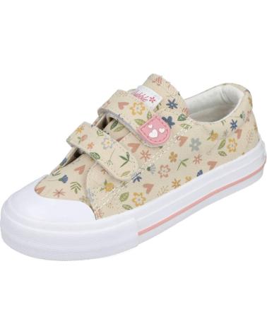 BUBBLE BOBBLE BEIGE CASUAL SNEAKERS FOR GIRLS BEIG