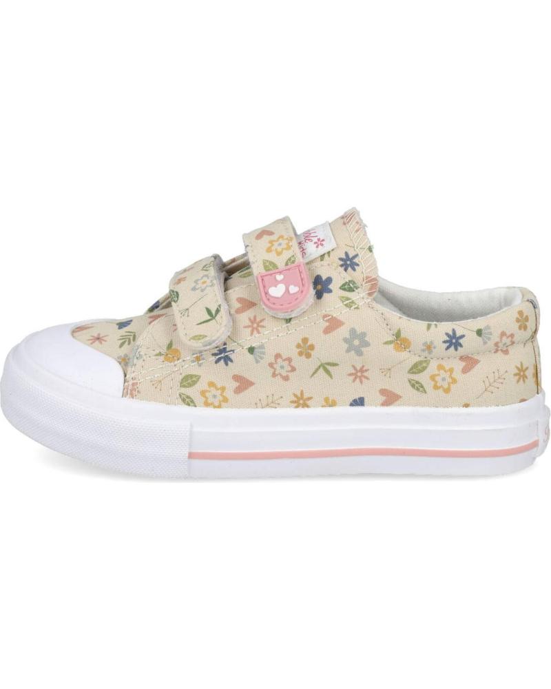 BUBBLE BOBBLE BEIGE CASUAL SNEAKERS FOR GIRLS BEIG