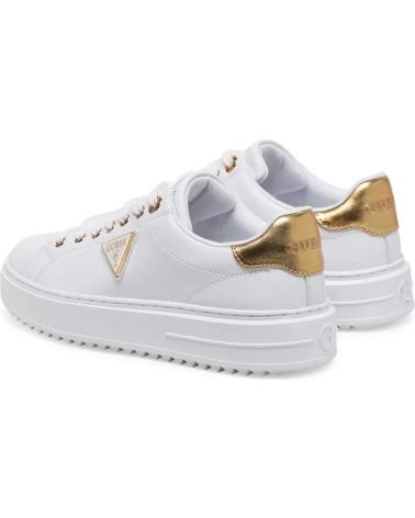 GUESS DENESA12 - BASKETS BLANCHES À DÉTAILS DORÉS BLANCO