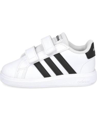 TÊNIS ADIDAS GRAND COURT 2.0 VELCRO BRANCOS PARA MENINO BLANCO