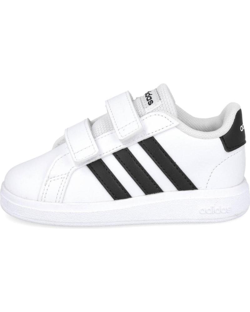 TÊNIS ADIDAS GRAND COURT 2.0 VELCRO BRANCOS PARA MENINO BLANCO