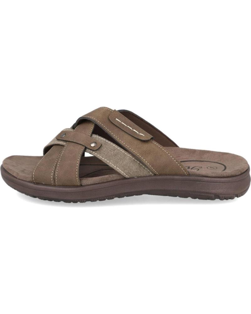 SANDALIAS L&R SHOES MARRONES DE TIRAS CRUZADAS MARRóN