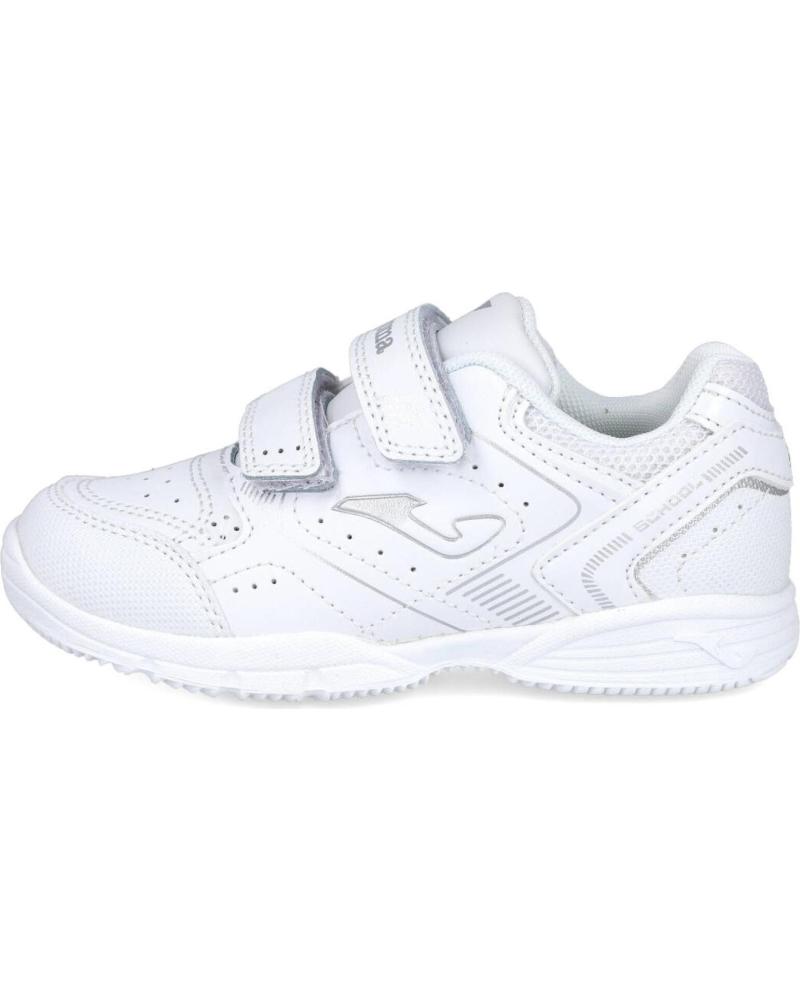 JOMA CALZADO DEPORTIVO INFANTIL BLANCO CON DOBLE CIERRE DE VELCRO BLANCO