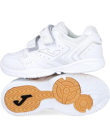 JOMA CALZADO DEPORTIVO INFANTIL BLANCO CON DOBLE CIERRE DE VELCRO BLANCO
