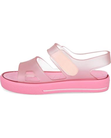 SANDALIAS IGOR ROSAS CON CIERRE ADHERENTE ROSA