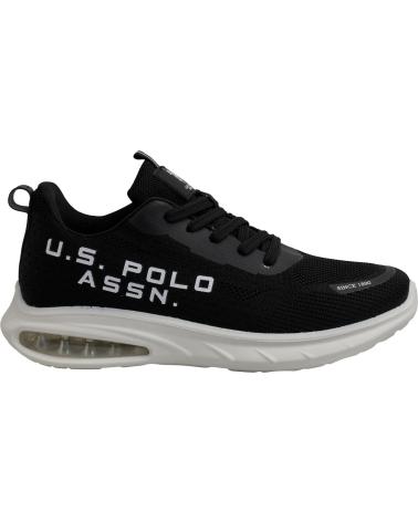 U.S. POLO ASSN. ACTIVE0014T1 - SAPATILHAS DESPORTIVAS CASUAIS PRETAS NEGRO