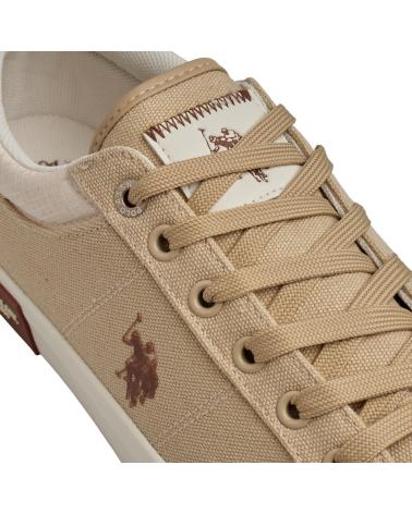 U.S. POLO ASSN. BASTER0015TH3 - SAPATILHAS CASUAIS BEGE PARA HOMEM BEIGE
