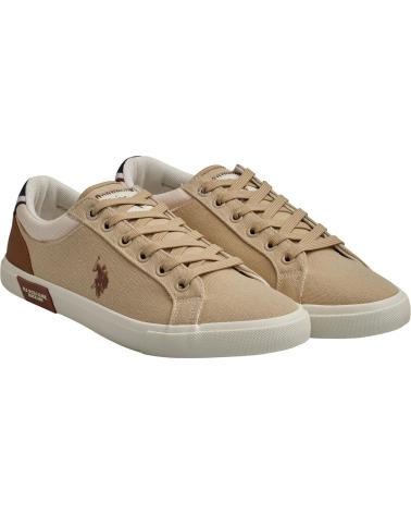 U.S. POLO ASSN. BASTER0015TH3 - SAPATILHAS CASUAIS BEGE PARA HOMEM BEIGE