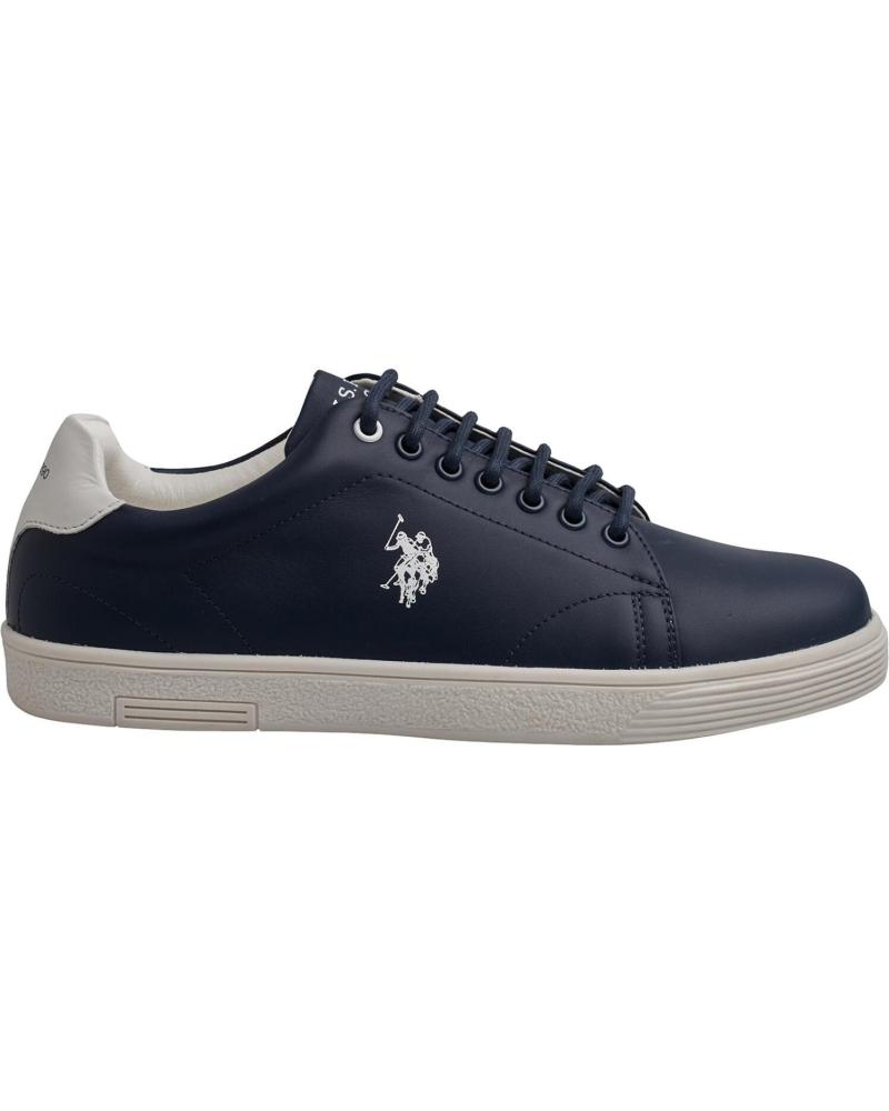 TÊNIS DE COURO U.S. POLO ASSN. HUMMER0014L1 AZUL MARINHO AZUL MARINO