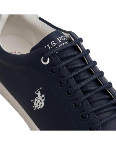 TÊNIS DE COURO U.S. POLO ASSN. HUMMER0014L1 AZUL MARINHO AZUL MARINO