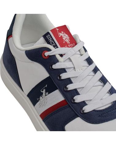 TÊNIS ESPORTIVOS U.S. POLO ASSN. ROKKO0034HT2 AZUL E BRANCO AZUL-BLANCO