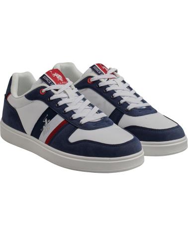 TÊNIS ESPORTIVOS U.S. POLO ASSN. ROKKO0034HT2 AZUL E BRANCO AZUL-BLANCO