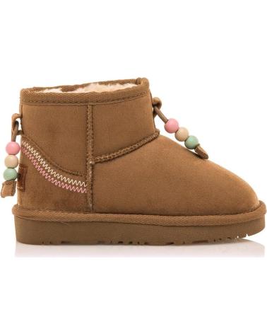 BOTINS MTNG 49353 MARRONS COM DETALHE DE CONTAS MULTICOLORIDAS MARRóN