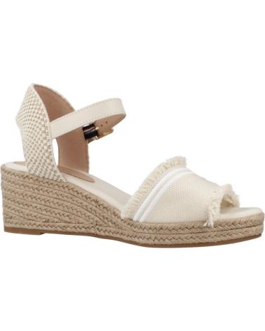 TOMMY HILFIGER EILEEN WEDGE SANDALS BEIGE ACJ