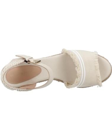TOMMY HILFIGER EILEEN WEDGE SANDALS BEIGE ACJ