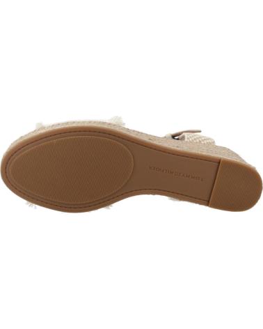 TOMMY HILFIGER EILEEN WEDGE SANDALS BEIGE ACJ