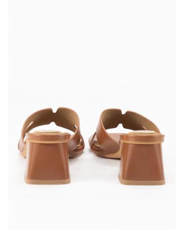 KESLEM SANDALETTE AUS BRAUNEM LEDER CUERO