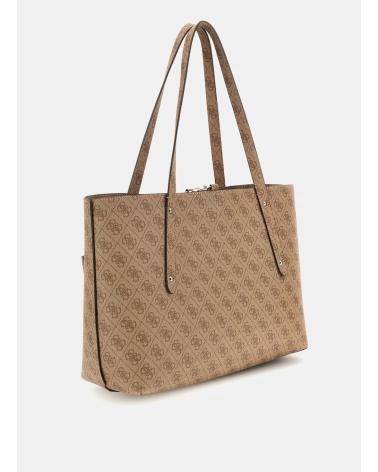 GUESS BRENTON TOTE BAG CAMEL CAMEL