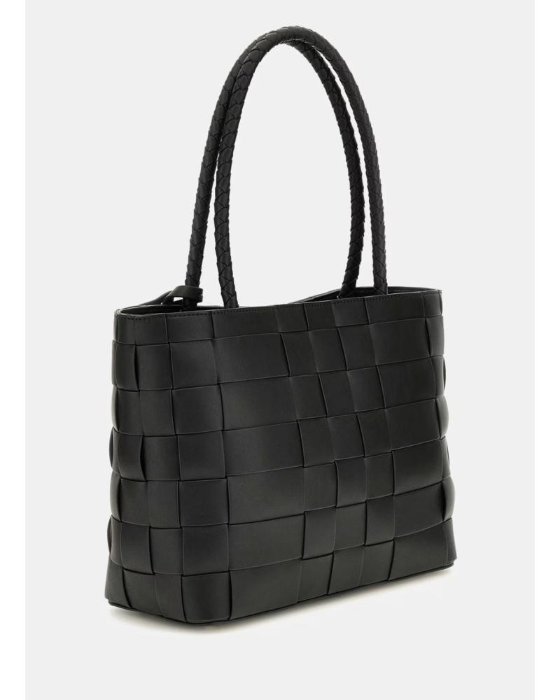 GUESS MAYLEE GIRLFRIEND TOTE BAG BLACK NEGRO