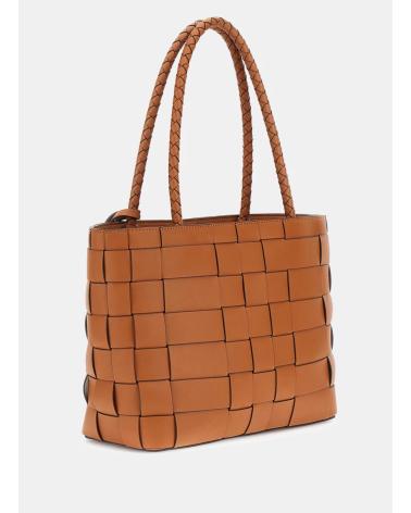 GUESS MAYLEE GIRLFRIEND TOTE BAG LEATHER CUERO